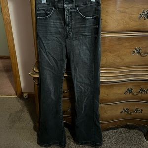 Black express flare jeans